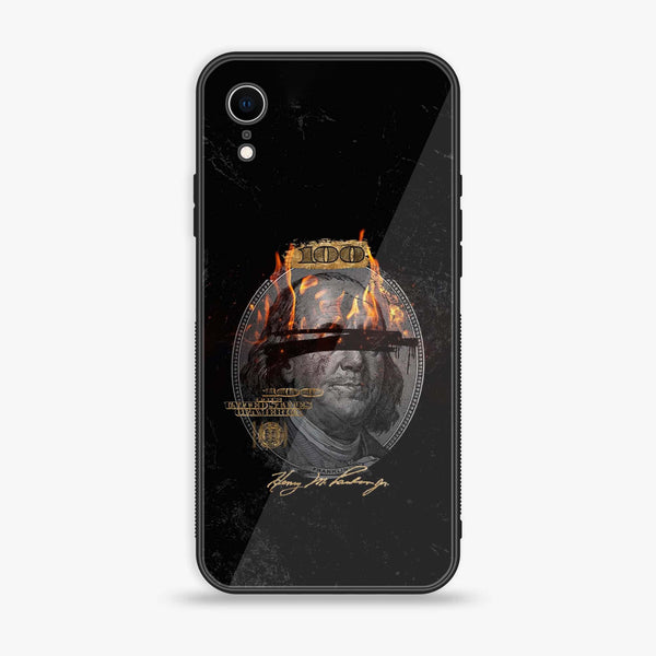 iPhone XR - Dollar Design 10 - Premium Printed Glass soft Bumper shock Proof Case CS-20122