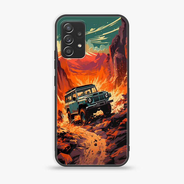 Galaxy A52s 5G - Jeep Offroad - Premium Printed Glass soft Bumper Shock Proof Case