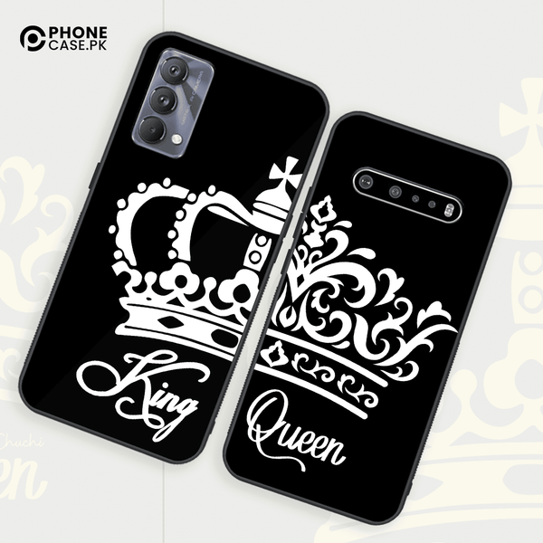 King and Queen Couple - HQ Ultra Shine Premium Metal Phone Case All Models