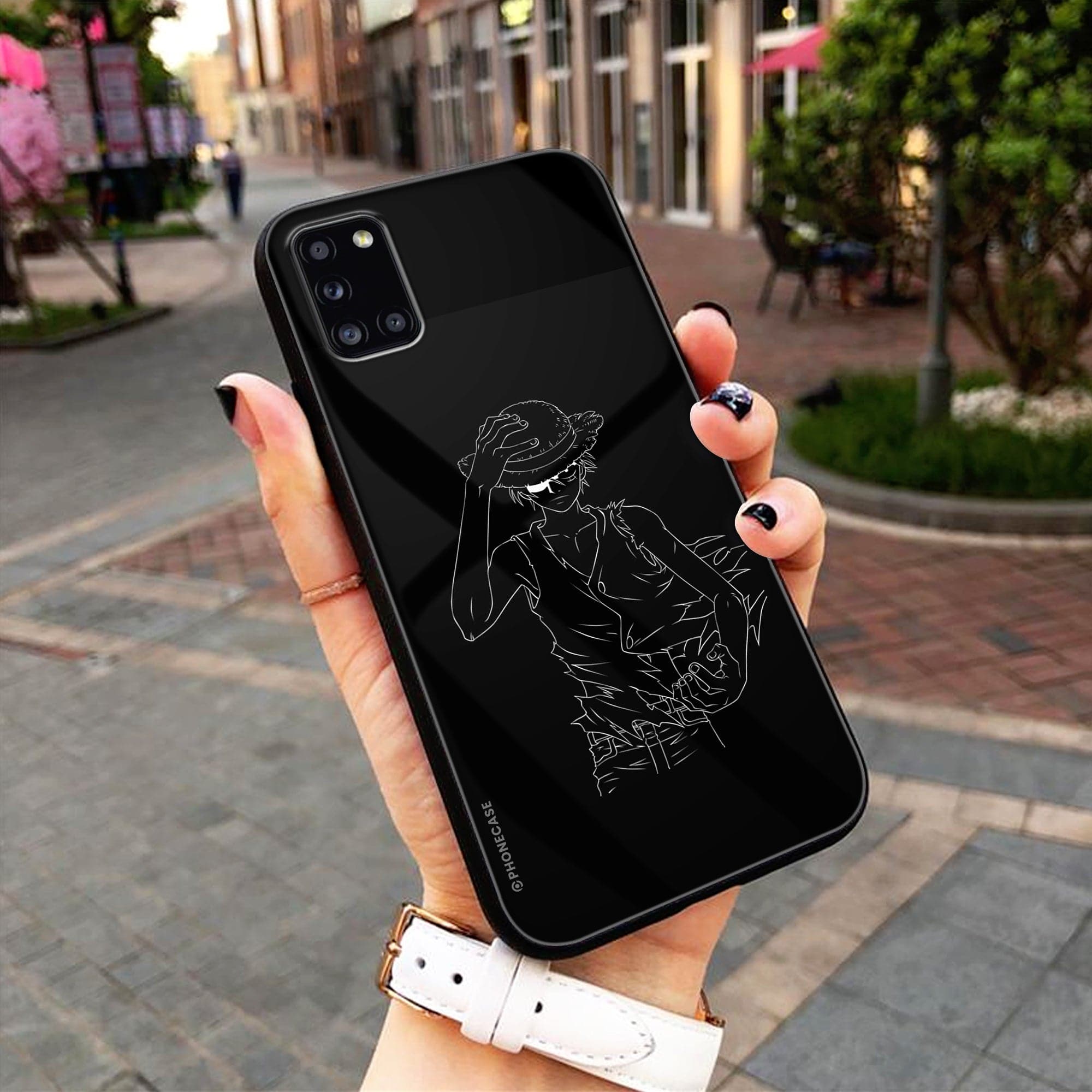 Boy Line Art Series   - HQ Ultra Shine Premium Metal Phone Case All Models