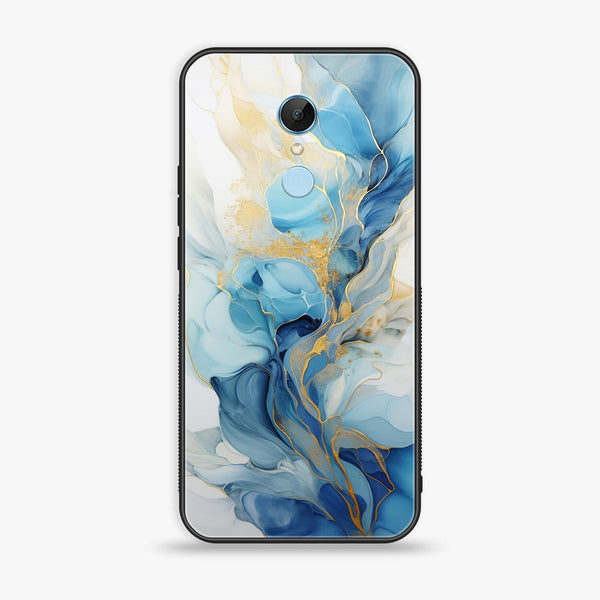 Xiaomi Redmi 5 - Liquid Marble 2.0 Series - Premium Printed Glass soft Bumper shock Proof Case