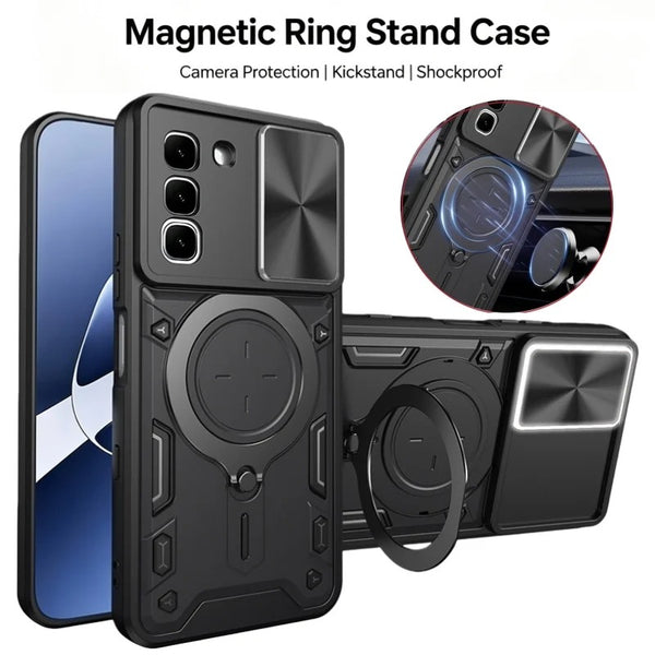 Infinix Hot 70 - Stryker Heavy-Duty Case with Sliding Lens Protector