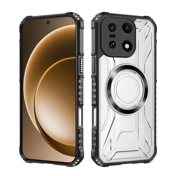 OnePlus 15 - Orbital Magnetic Ring Transparent Shockproof Phone Case