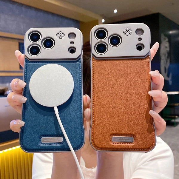 iPhone 17 Pro Max - Executive Aromatherapy Leather MagSafe Frameless Case