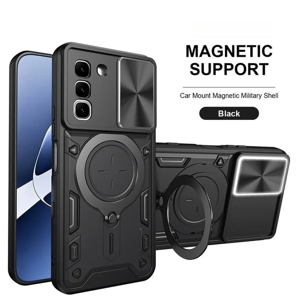 Infinix Hot 70 Pro - Stryker Heavy-Duty Case with Sliding Lens Protector