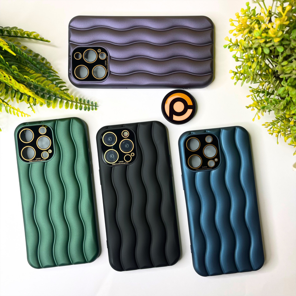 iPhone 11 Pro Max Curl shape V 2.0 case with Built-in Lens Protection
