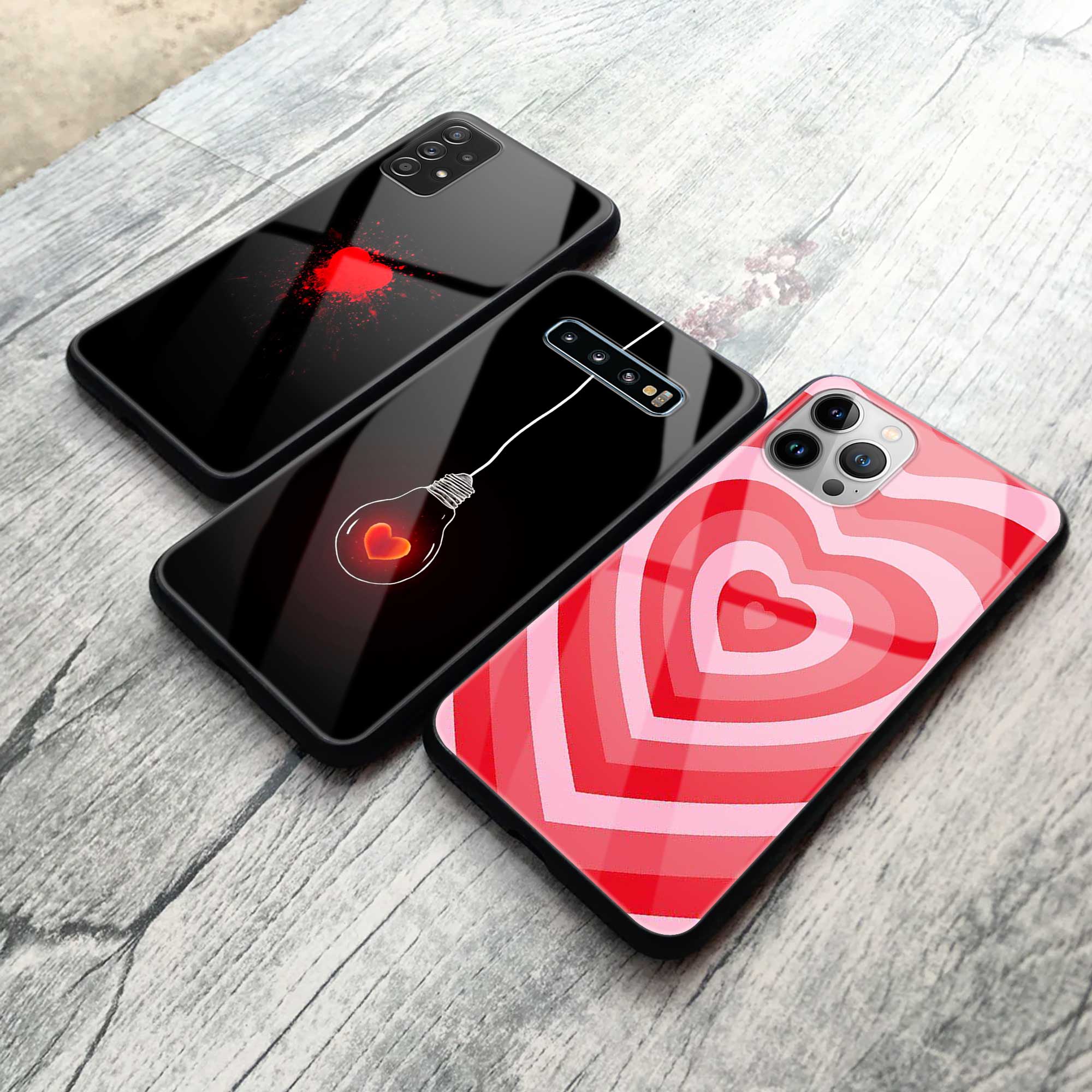 Heart Trending Designs Premium Metal Case All Models