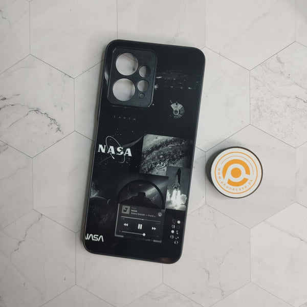 Xiaomi Redmi Note 12 - NASA Design 4 - Premium Printed Glass soft Bumper Shock Proof Case CS-21938