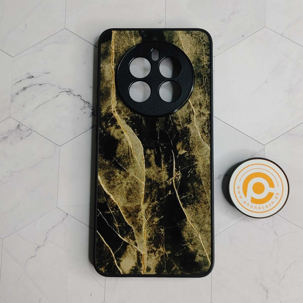 Realme 12 - Liquid Marble Design - Premium Printed Glass soft Bumper Shock Proof Case CS-21935