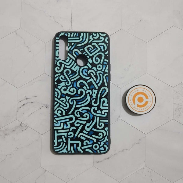 Realme C3 - Doodle Design - Premium Printed Glass soft Bumper shock Proof Case CS-21904