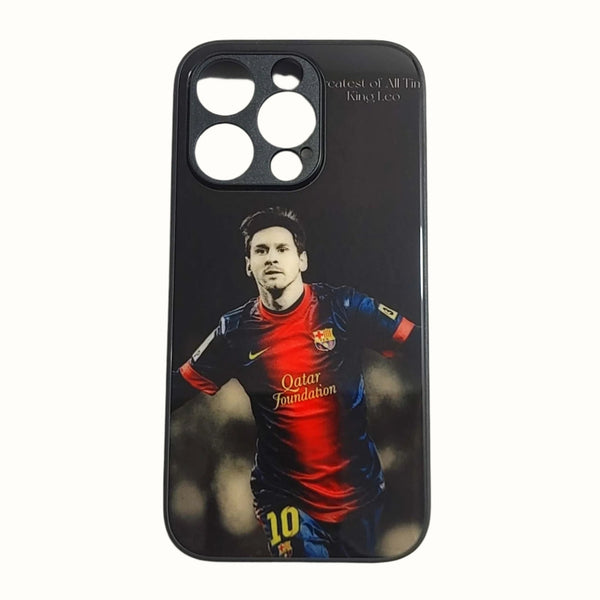 IPHONE 14 PRO - Messi - Premium Metal Printed soft Bumper shock Proof Case CS-21947