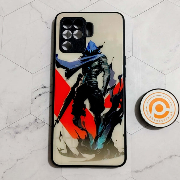 Oppo F19 Pro/ A94 4g/ Reno 5 Lite  - Ninja Design - Premium Printed Glass soft Bumper shock Proof Case CS-21919