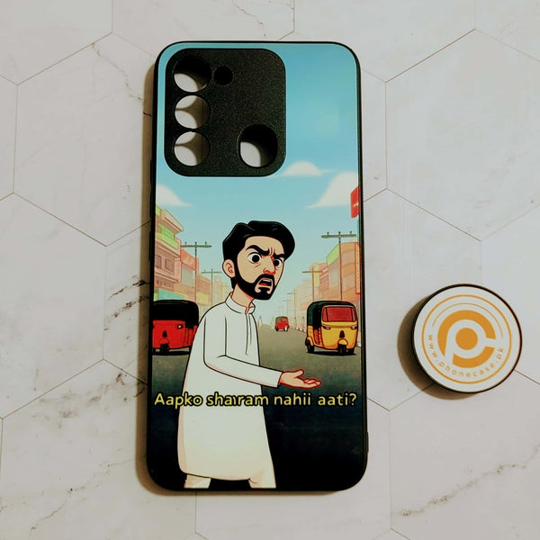 Tecno Spark 8C - Meme Design 5 - Premium Printed Glass soft Bumper Shock Proof Case CS-21917