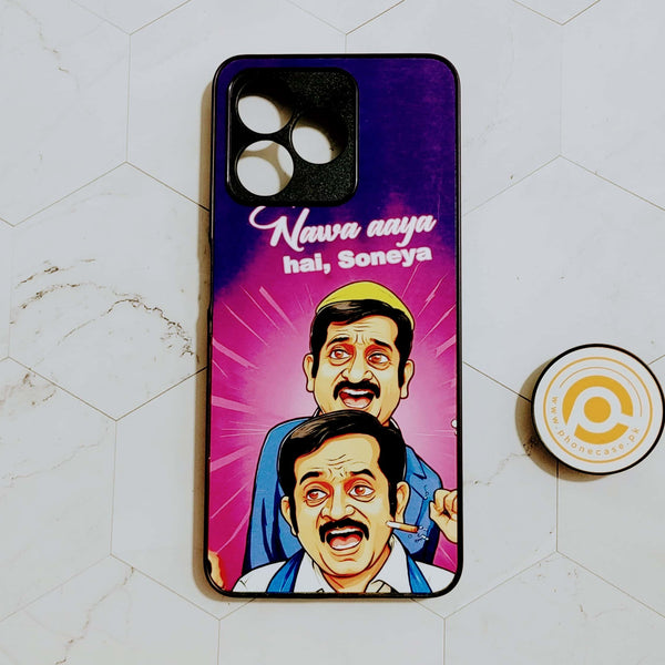 Realme C53 / C51 / Note 50  - Meme Design 4 - Premium Printed Glass soft Bumper Shock Proof Case CS-21875