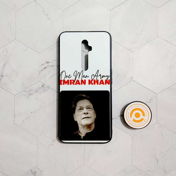 OPPO Reno 2f - One Man Army Imran Khan - Premium Printed Glass soft Bumper shock Proof Case CS-21884