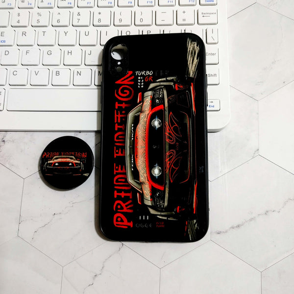 iPhone XR - Cobra X Racing Car - Premium Printed Glass soft Bumper Shock Proof Case CS-22439