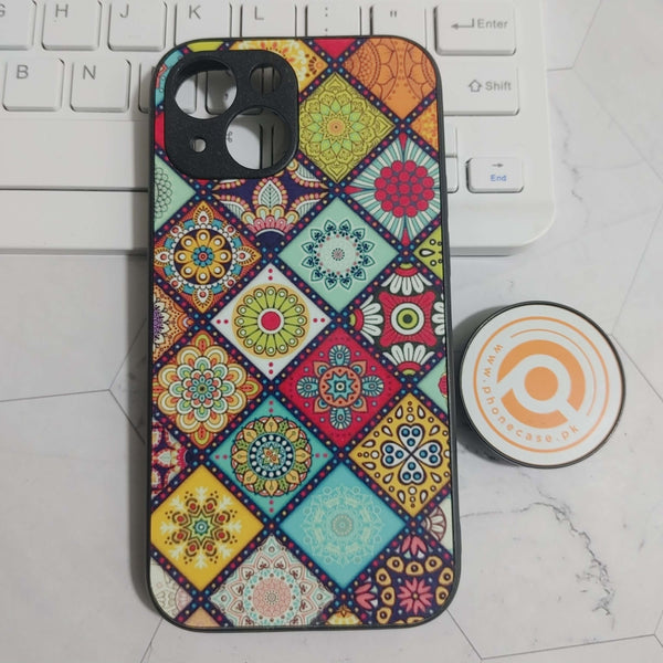 iPhone 13 Mini - Mandala Art - Premium Printed Glass soft Bumper shock Proof Case CS-23439