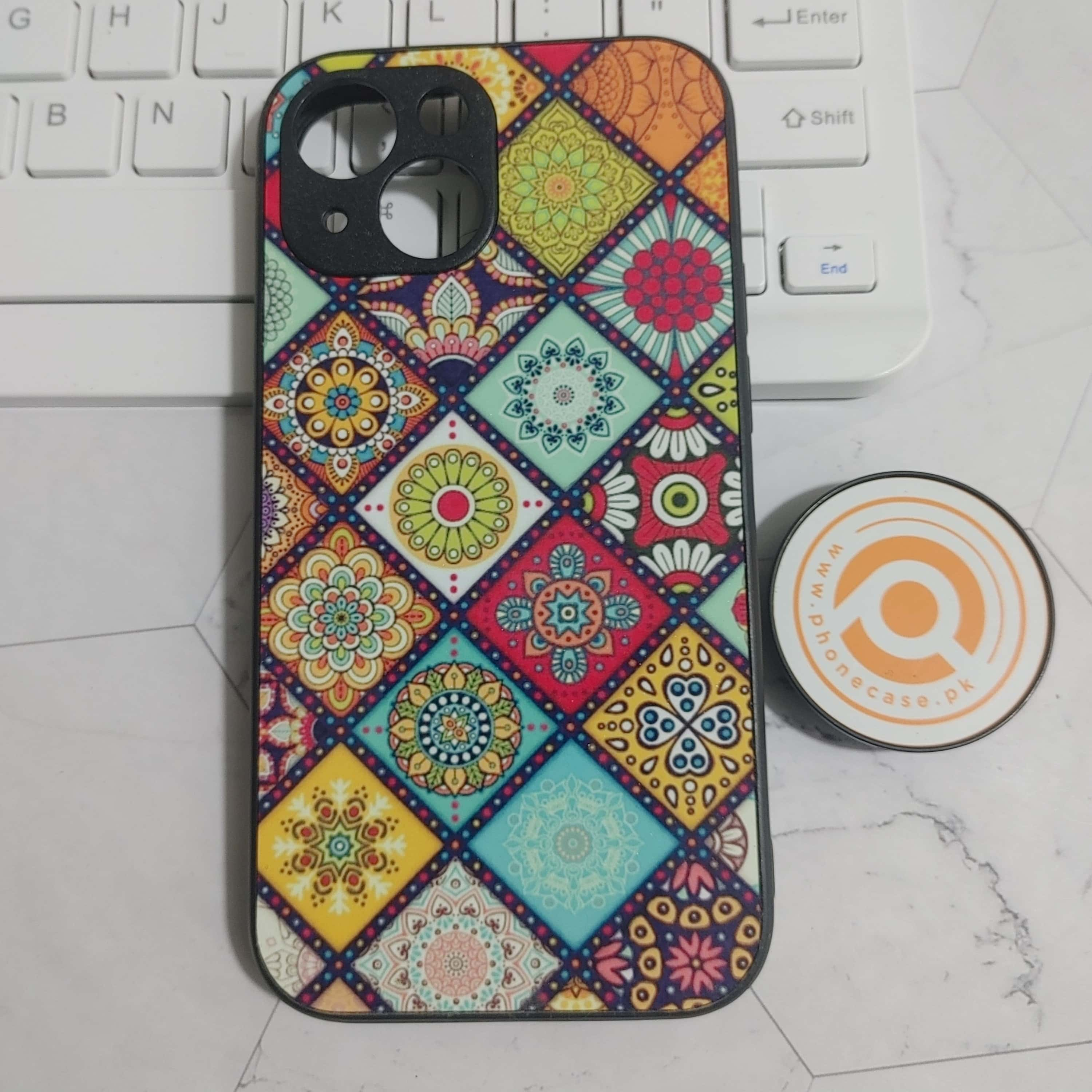 iPhone 13 Mini - Mandala Art - Premium Printed Glass soft Bumper shock Proof Case CS-23439