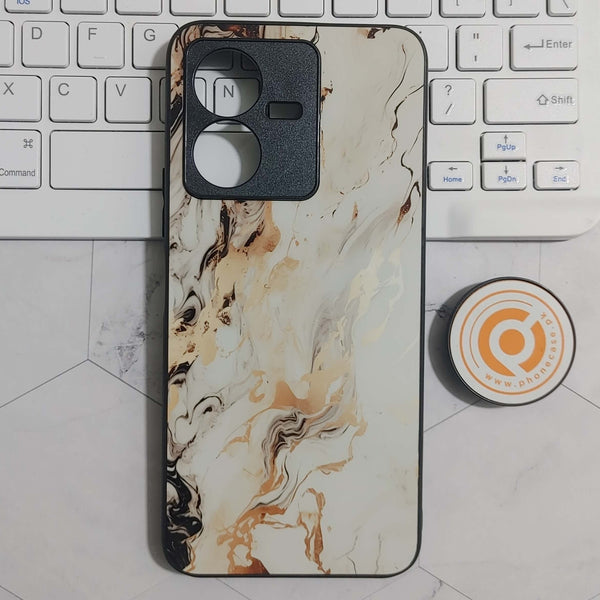 Vivo Y22 - Liquid Marble Design 1 - Premium Printed Glass soft Bumper shock Proof Case CS-23388