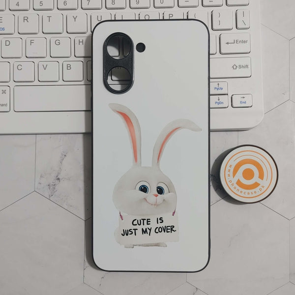 Realme C33 - Cute Rabbit Design 3 -  Premium Printed Metal soft Bumper shock Proof Case CS-23393