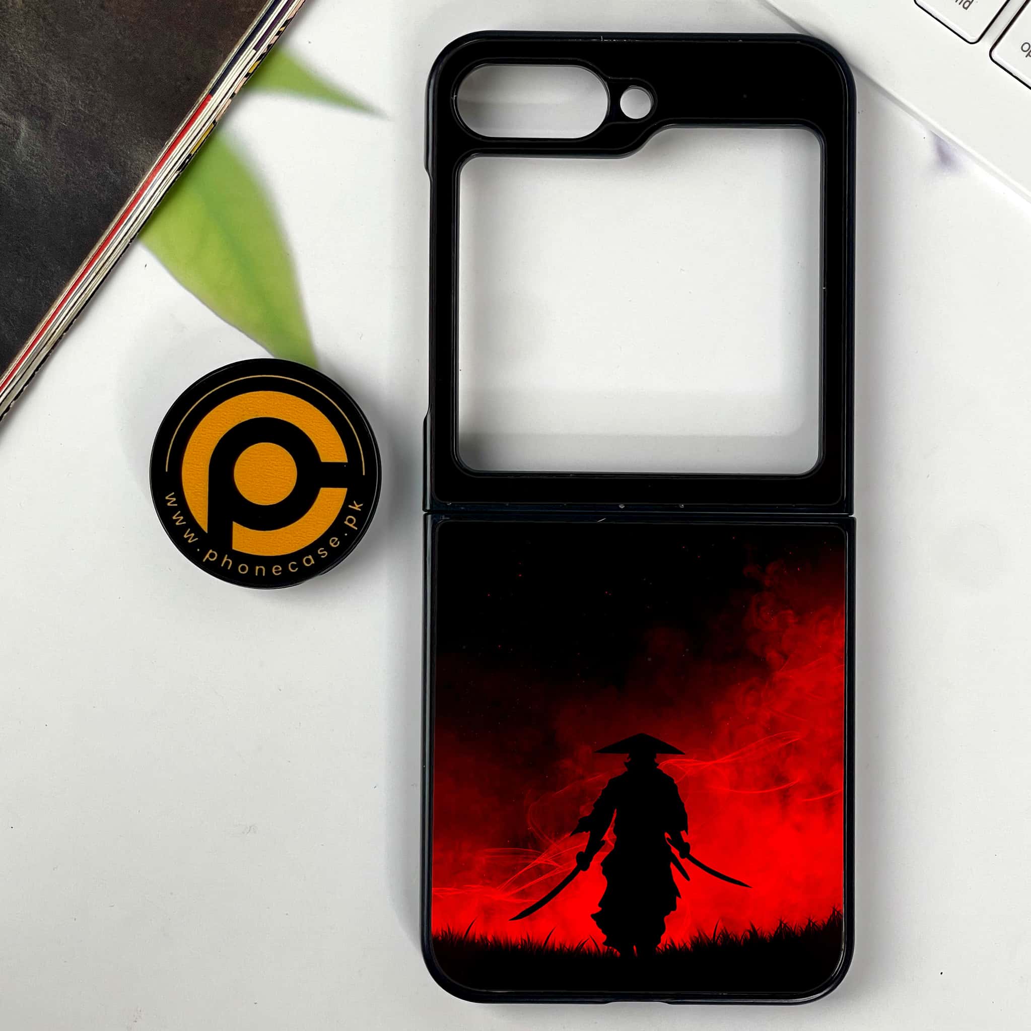 Galaxy Z Flip 7 - Ninja Series - Premium Metal Printed soft Bumper shock Proof Case