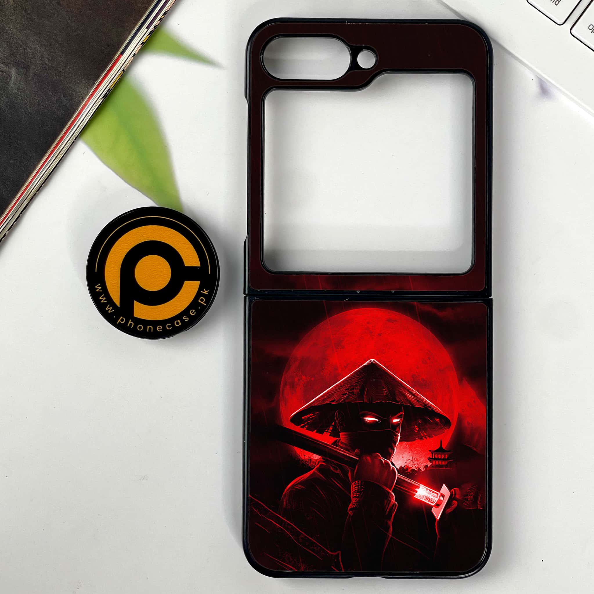 Galaxy Z Flip 7 - Ninja Series - Premium Metal Printed soft Bumper shock Proof Case