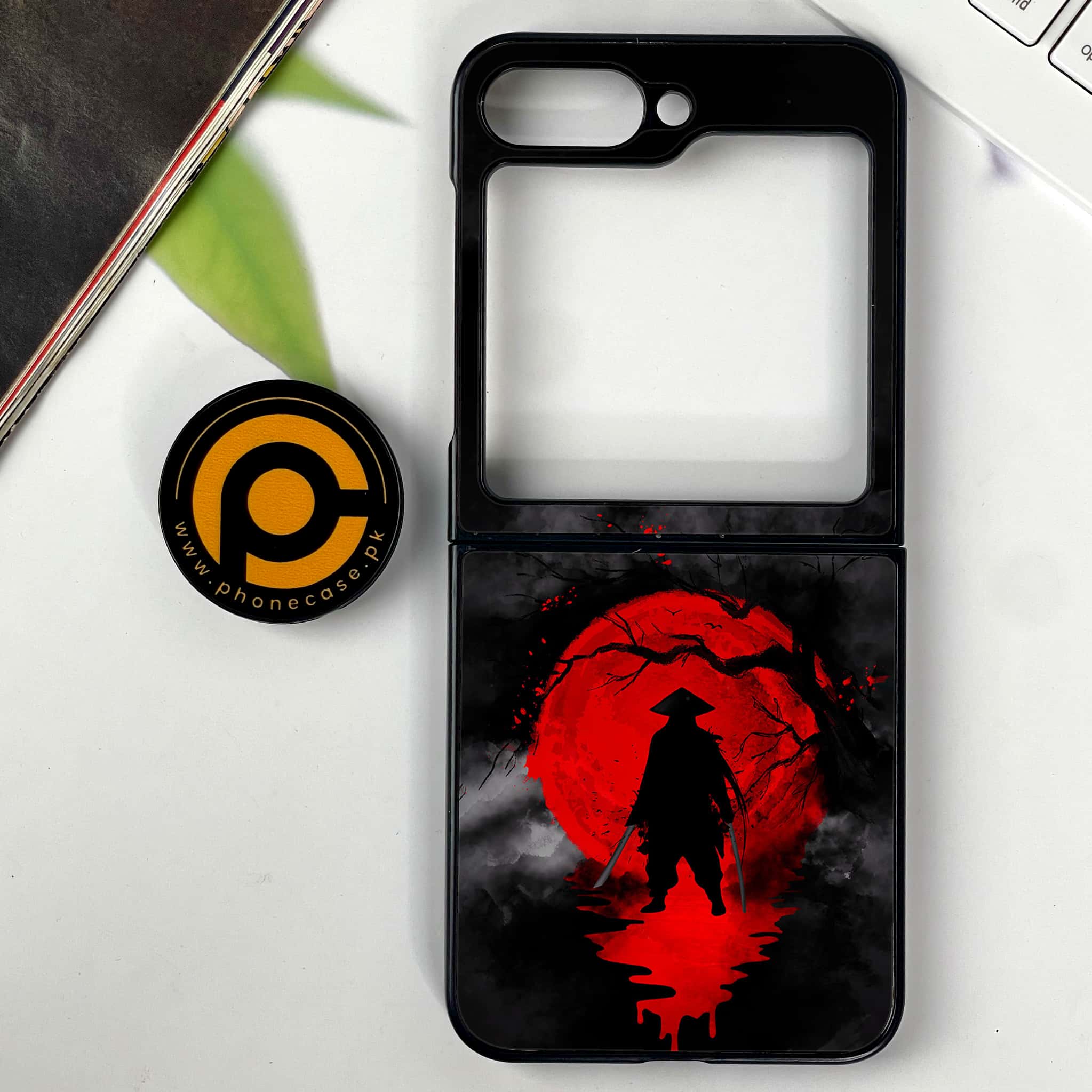 Galaxy Z Flip 7 - Ninja Series - Premium Metal Printed soft Bumper shock Proof Case