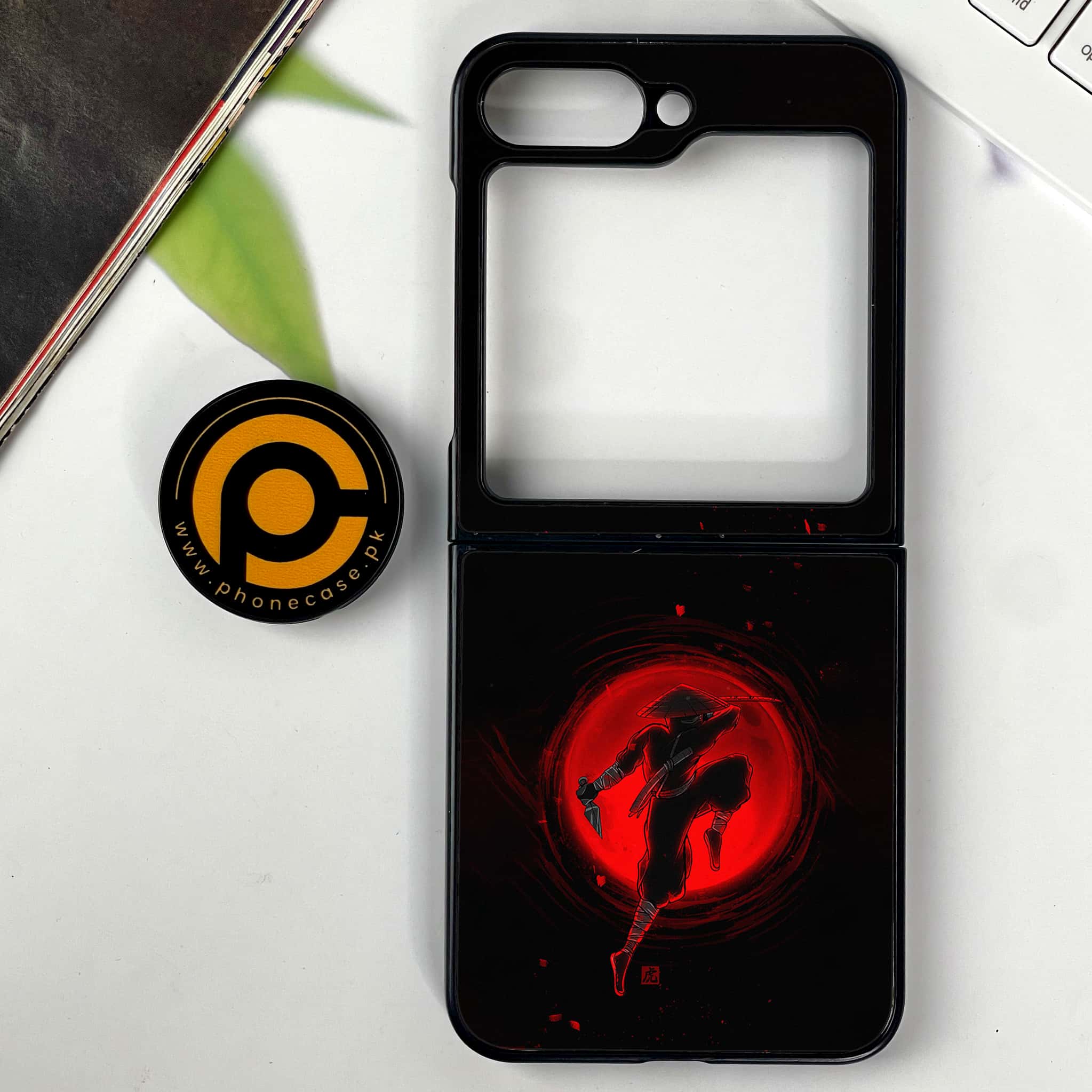 Galaxy Z Flip 7 - Ninja Series - Premium Metal Printed soft Bumper shock Proof Case