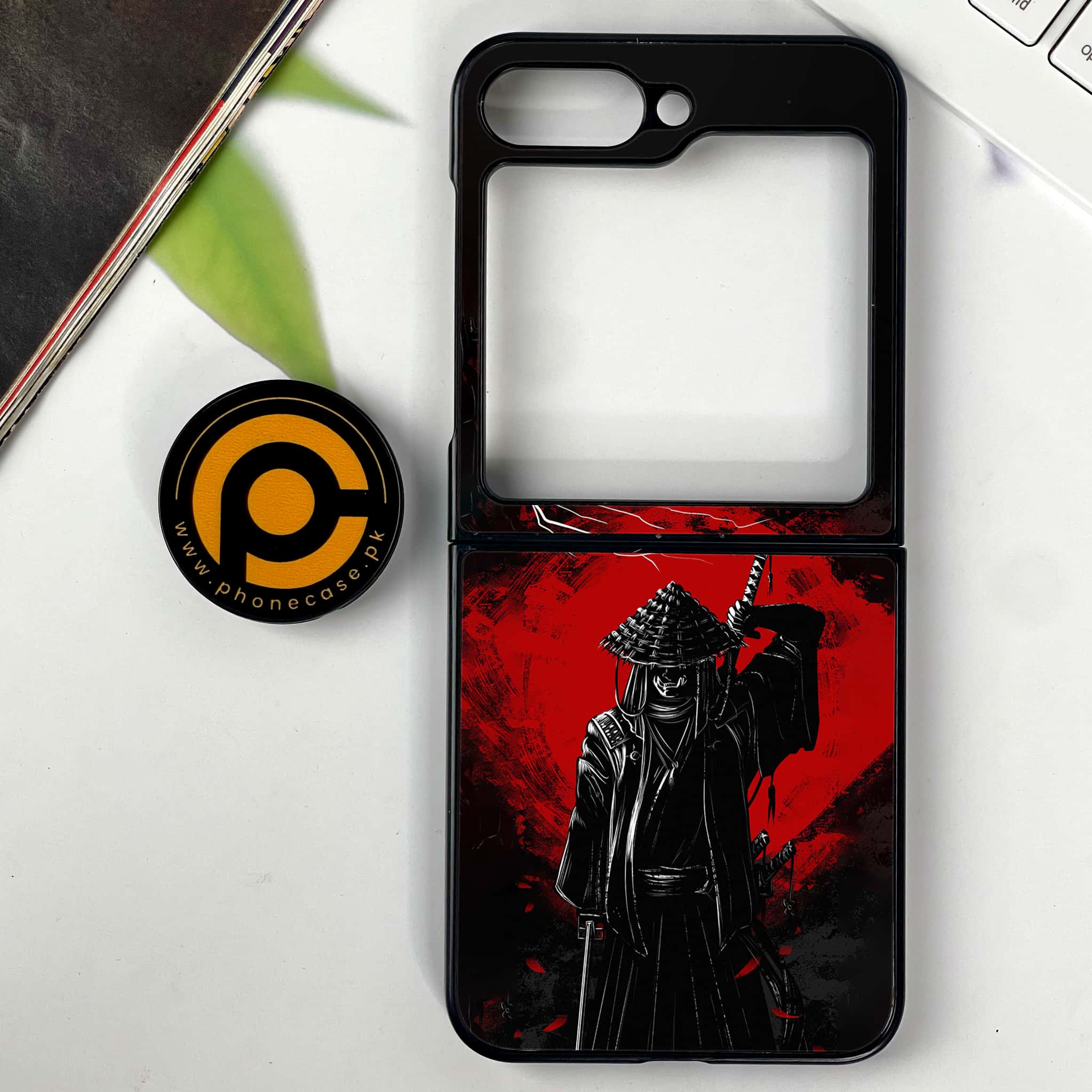 Galaxy Z Flip 7 - Ninja Series - Premium Metal Printed soft Bumper shock Proof Case