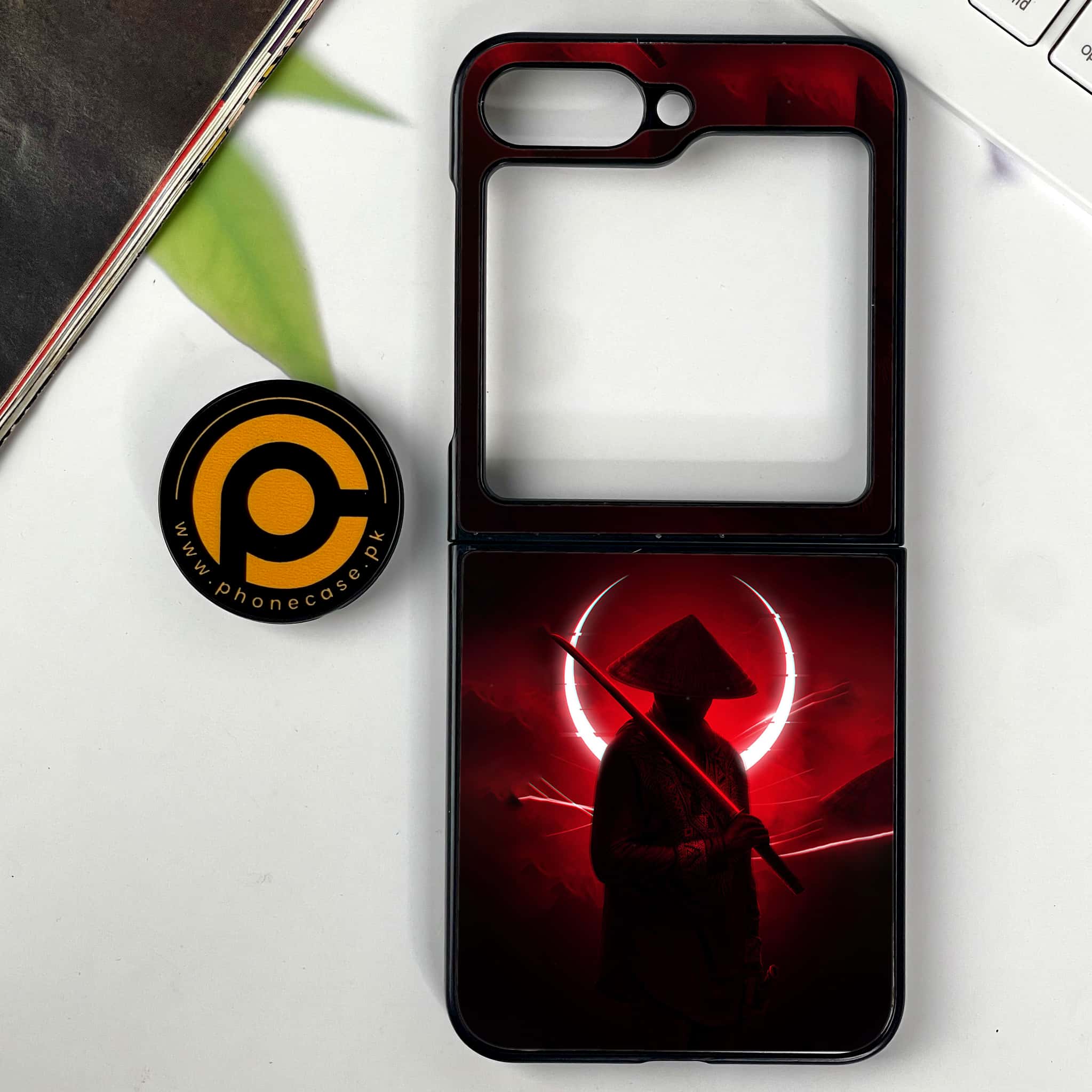 Galaxy Z Flip 7 - Ninja Series - Premium Metal Printed soft Bumper shock Proof Case