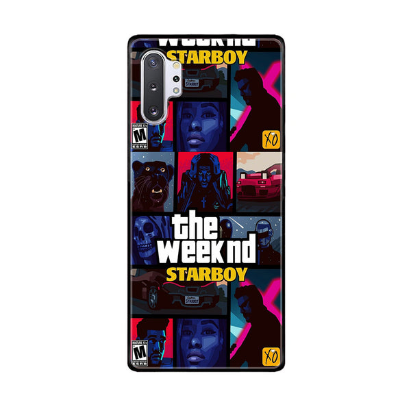 Samsung Galaxy Note 10 Plus - The Weeknd Star Boy - Premium Printed Glass soft Bumper Shock Proof Case