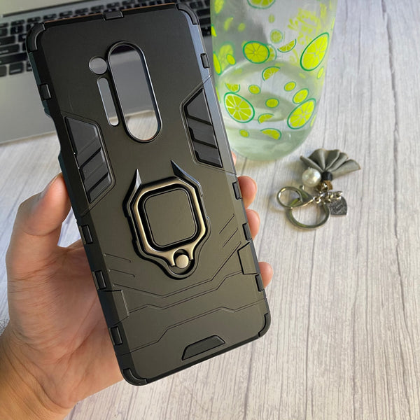 OnePlus 8 Pro Upgraded Ironman with holding ring and kickStand Hybrid shock proof case
