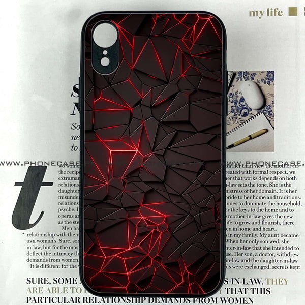 iPhone XR - 3D Design 7 - Premium Printed Glass soft Bumper shock Proof Case CS-19961 CS-24490