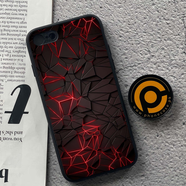 iPhone 7 / 8 - 3D Designs Design 7 - Premium Printed Glass soft Bumper shock Proof Case   CS-31258