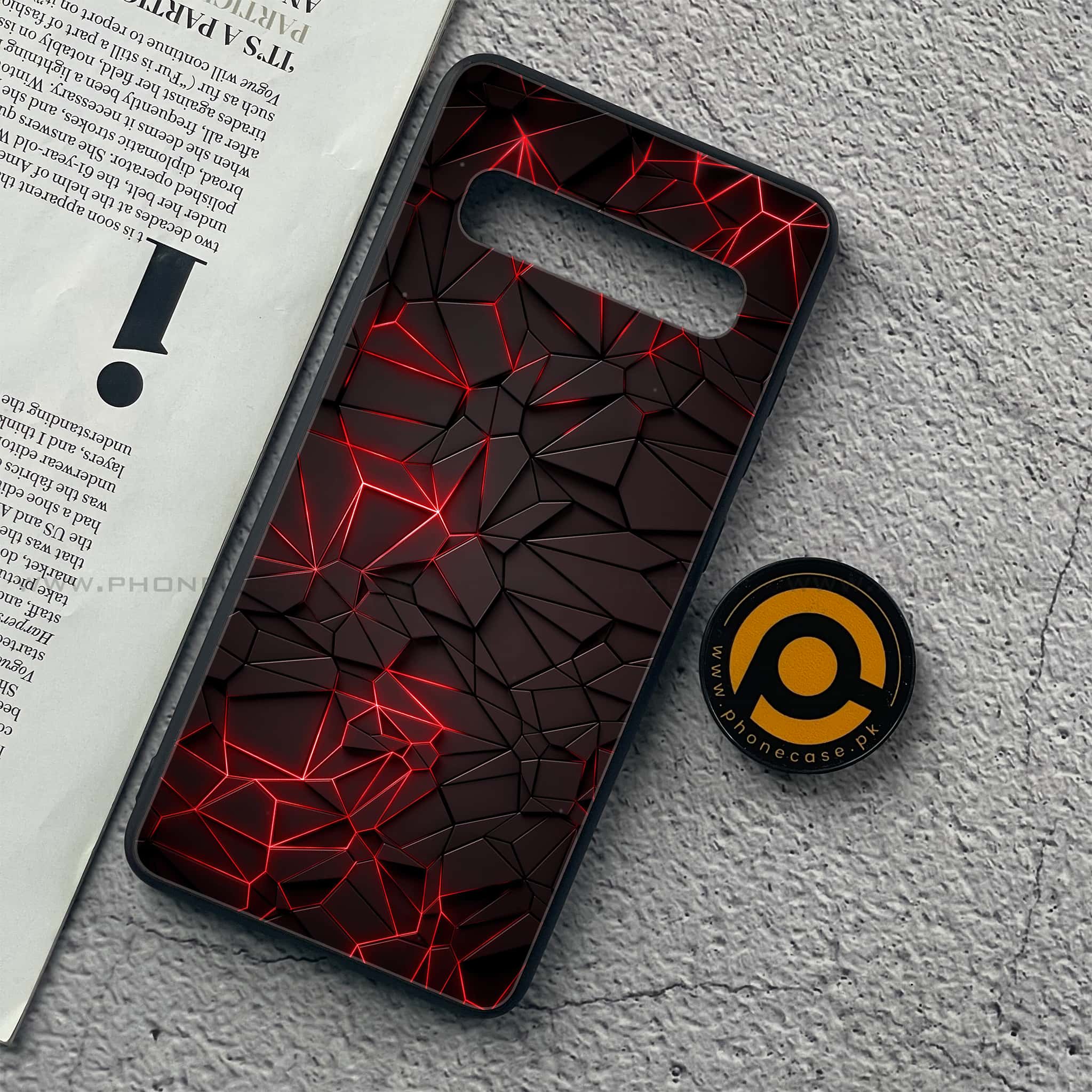 Samsung Galaxy S10 5G  - 3D Design - Premium Printed Glass soft Bumper shock Proof Case
