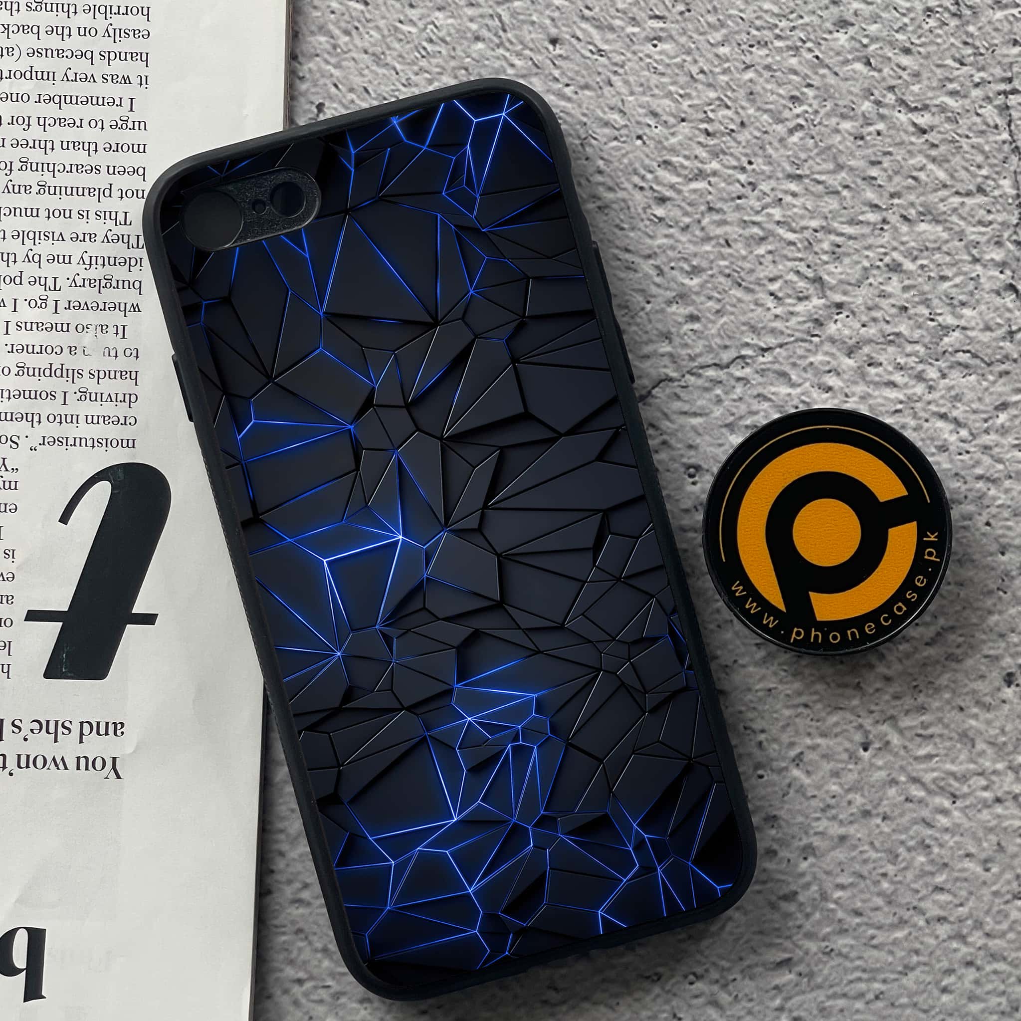 iPhone 7 / 8 - 3D Designs Series - Premium Printed Glass soft Bumper shock Proof Case