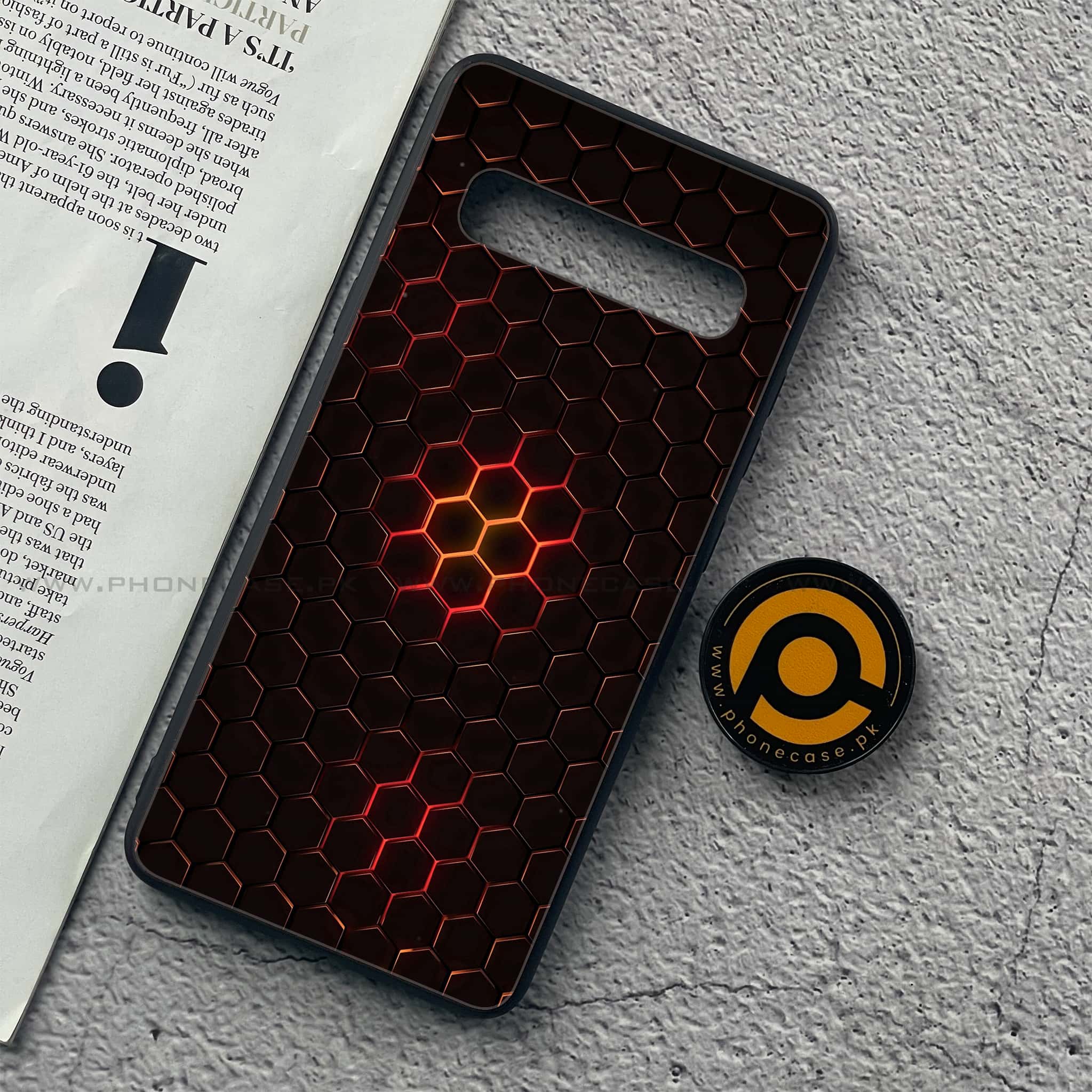 Samsung Galaxy S10 5G  - 3D Design - Premium Printed Glass soft Bumper shock Proof Case