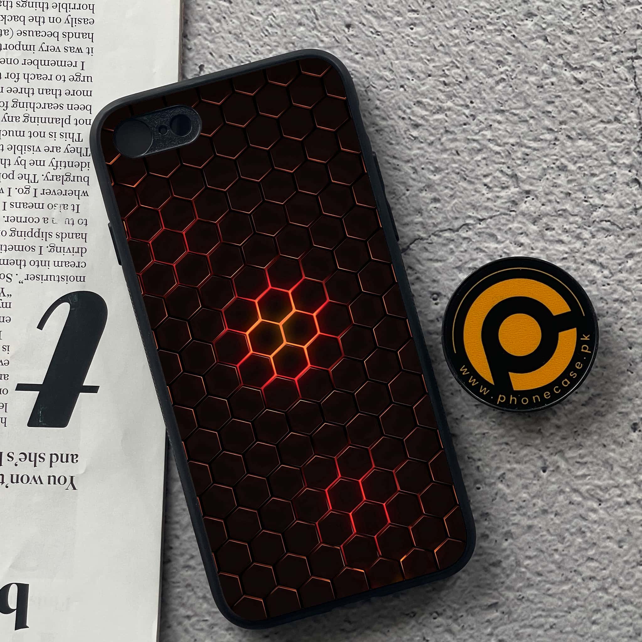 iPhone 7 / 8 - 3D Designs Series - Premium Printed Glass soft Bumper shock Proof Case