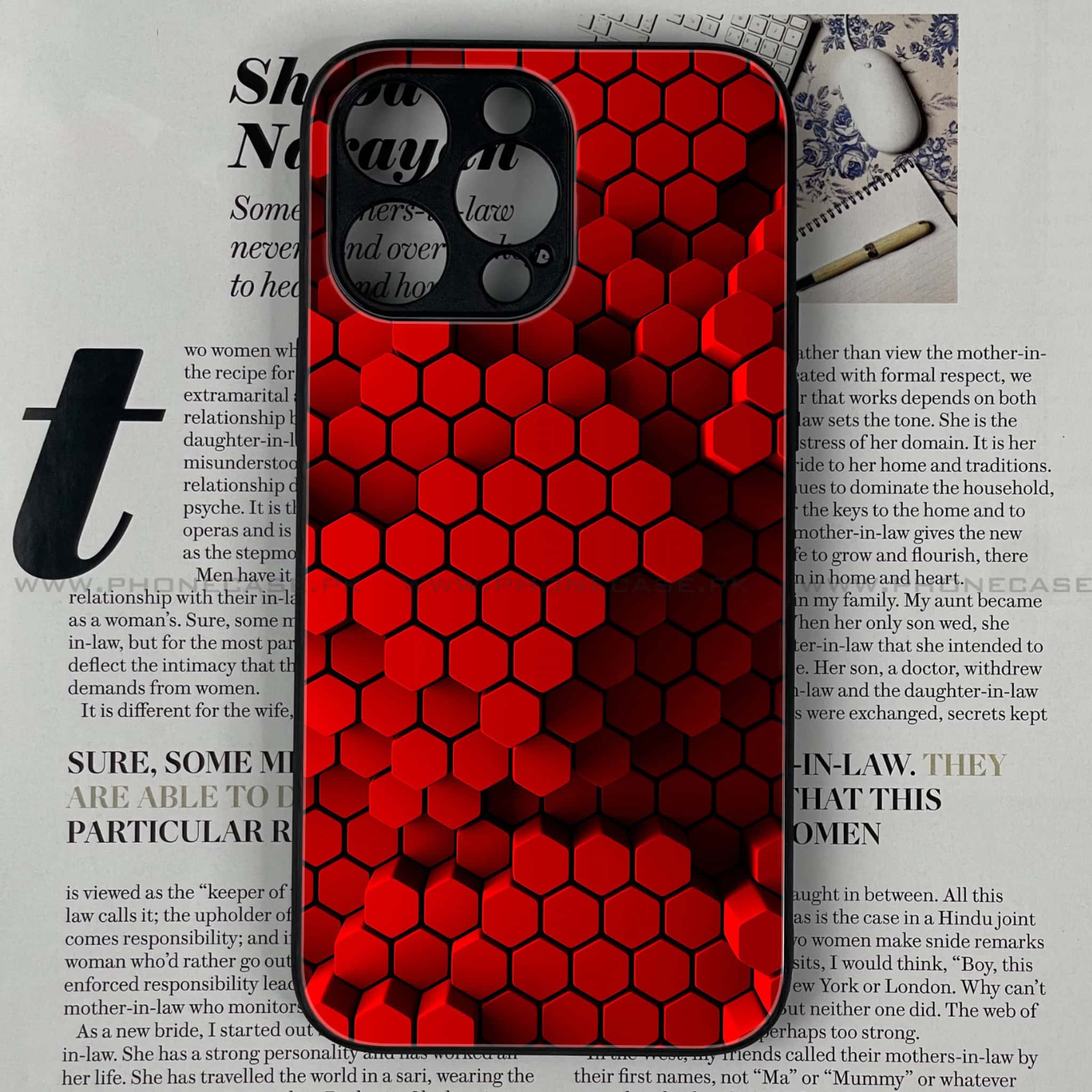 iPhone 14 Pro  - 3D Design - Premium Metal Printed soft Bumper shock Proof Case
