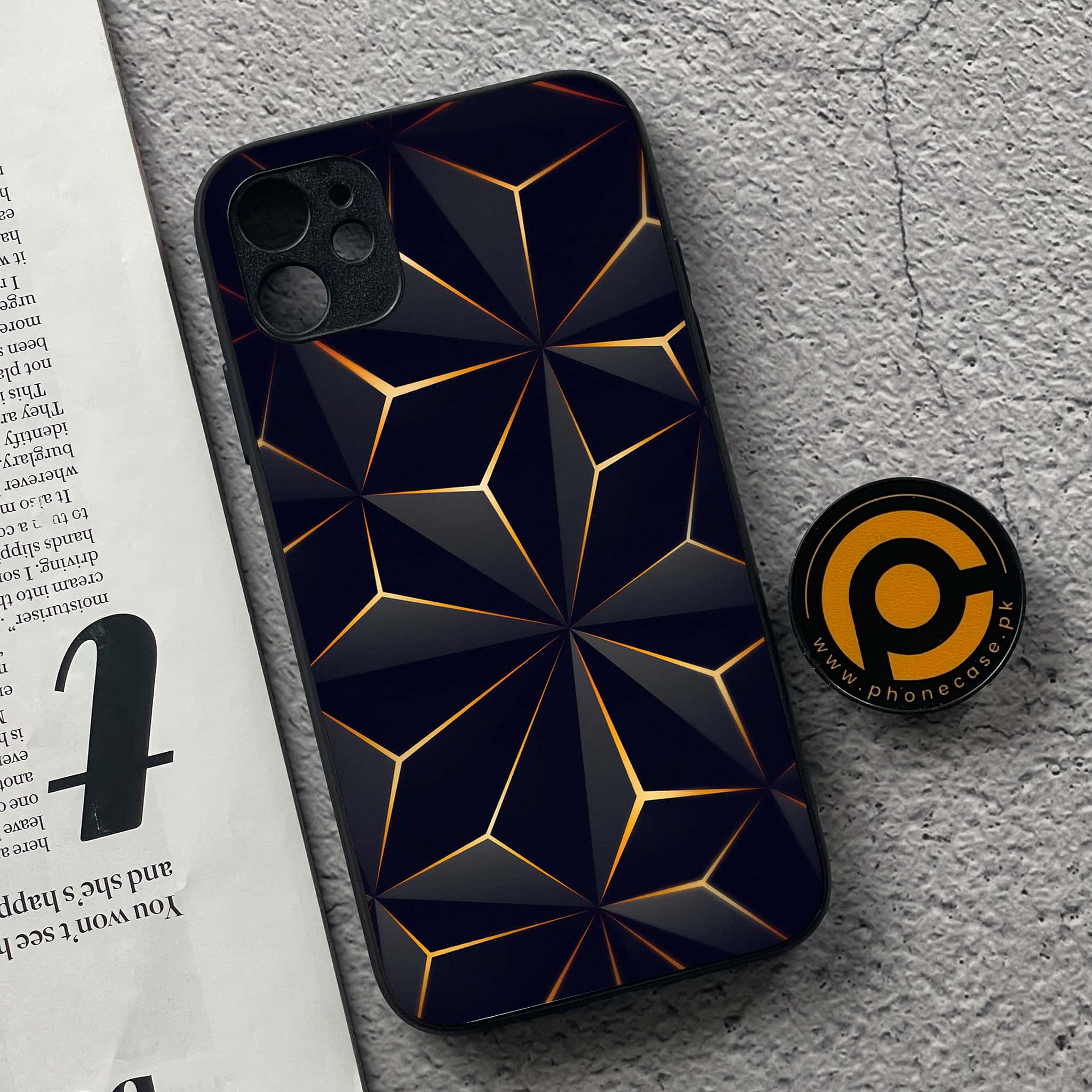 iPhone 11  3D Designs  Premium Printed Glass soft Bumper shock Proof Case