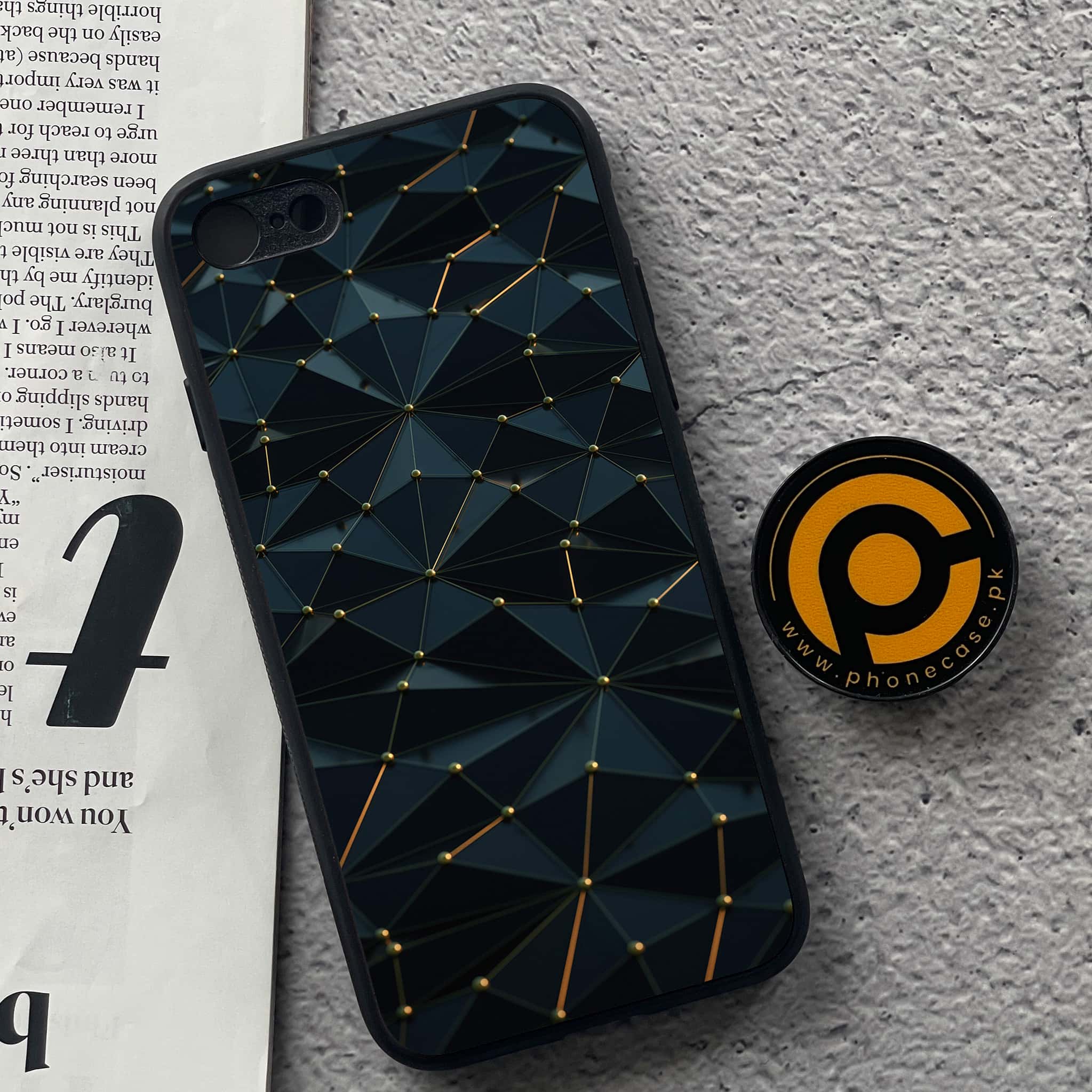 iPhone 7 / 8 - 3D Designs Series - Premium Printed Glass soft Bumper shock Proof Case