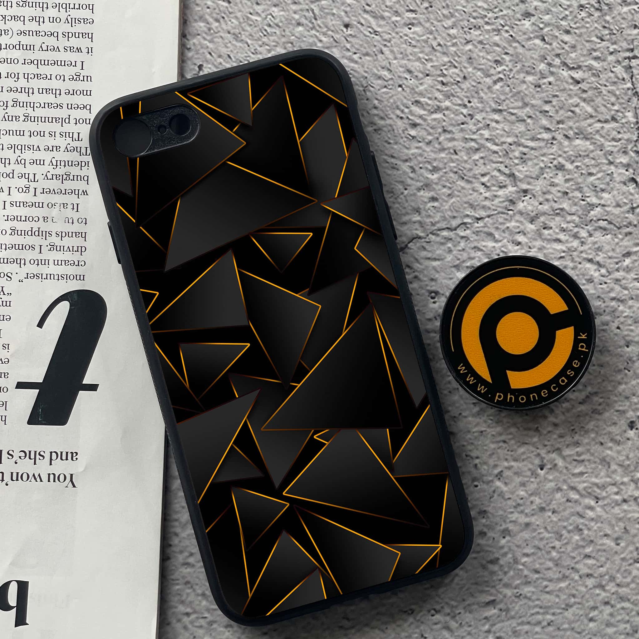 iPhone 7 / 8 - 3D Designs Series - Premium Printed Glass soft Bumper shock Proof Case