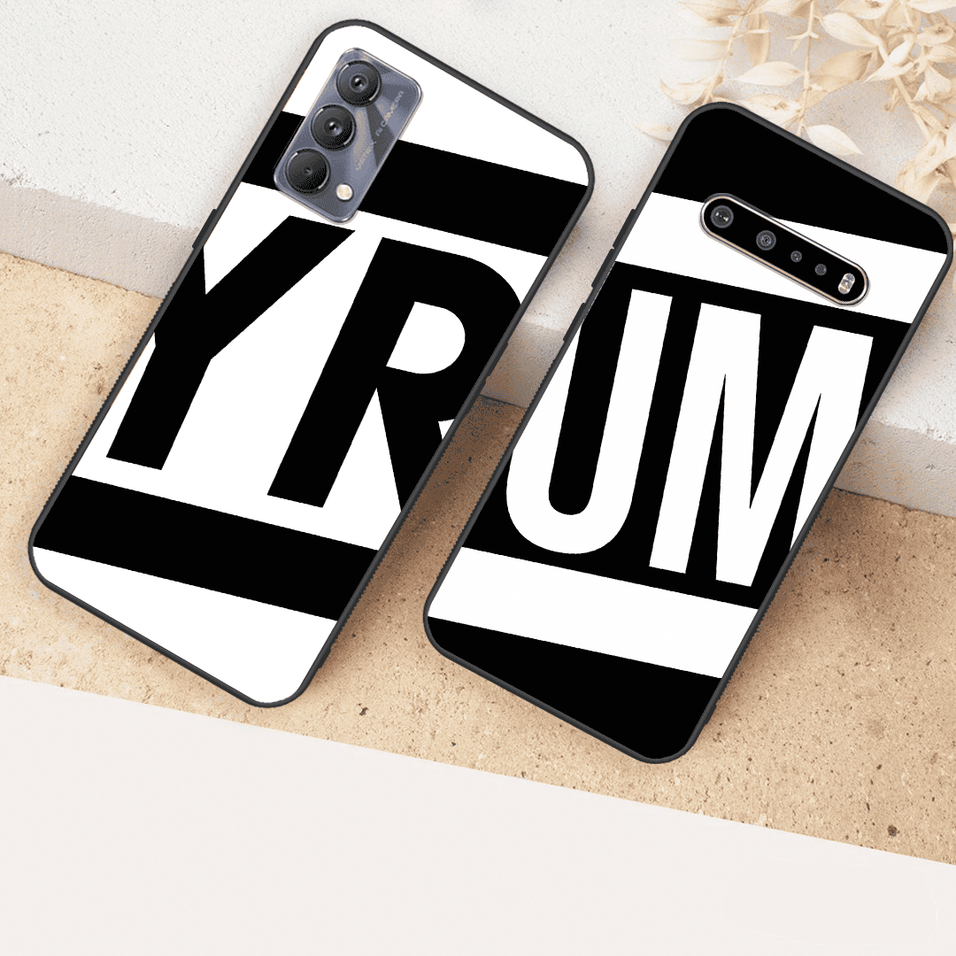 Name Alphabets Design Premium Glossy  Case All Models
