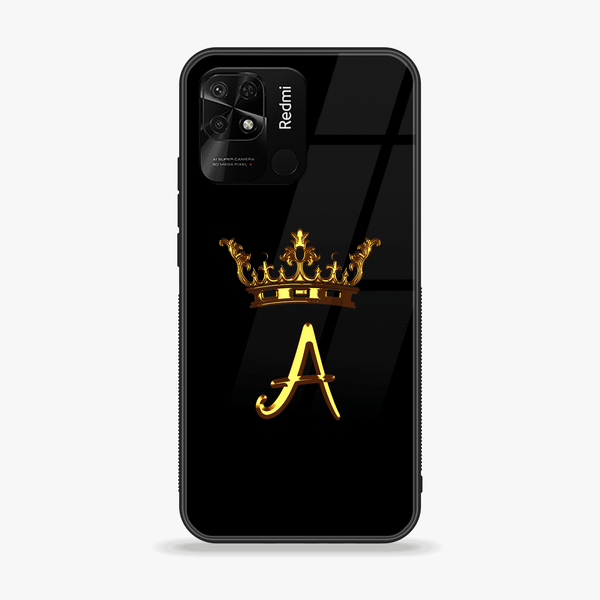 Xiaomi Redmi 10C - King  A Alphabet - Premium Printed Glass soft Bumper shock Proof Case CS-33727