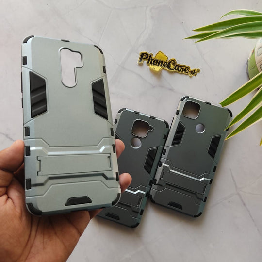 Redmi 9 Hybrid TPU+PC Iron Man Armor Shield Case