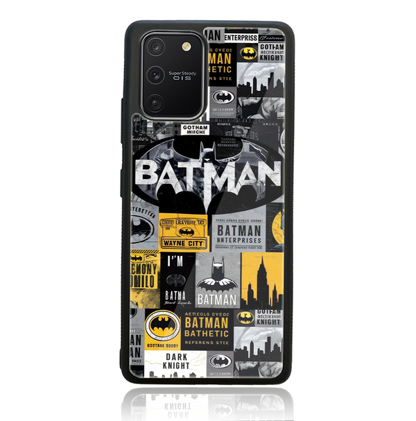 Samsung Galaxy S10 Lite - The Gotham Collage  - Premium Printed Glass soft Bumper Shock Proof Case CS-33077