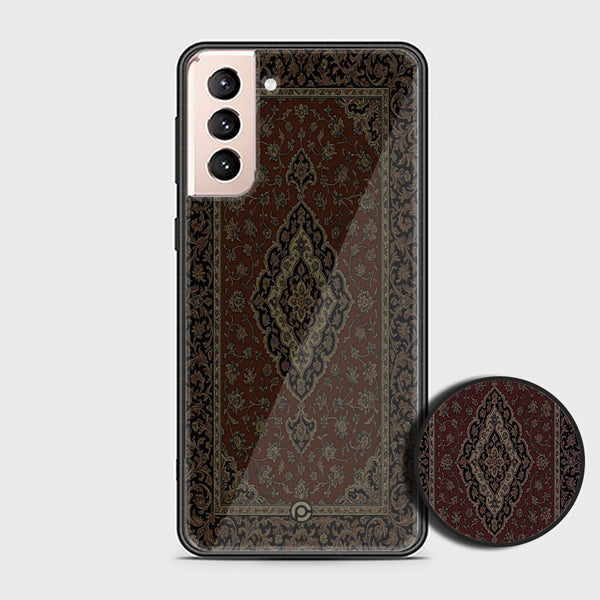 Samsung Galaxy S21 FE - Persian Rugs  - Premium Metal Printed soft Bumper shock Proof Case   + with pop - socket