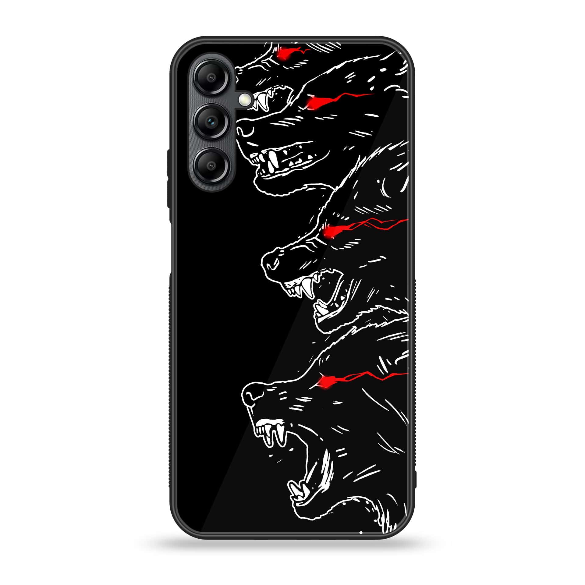 Samsung Galaxy A25 - Black Art Series - Premium Printed Glass soft Bumper shock Proof Case