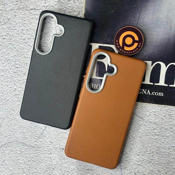 Samsung Galaxy S26 - Soft Leather Texture Slim TPU Case