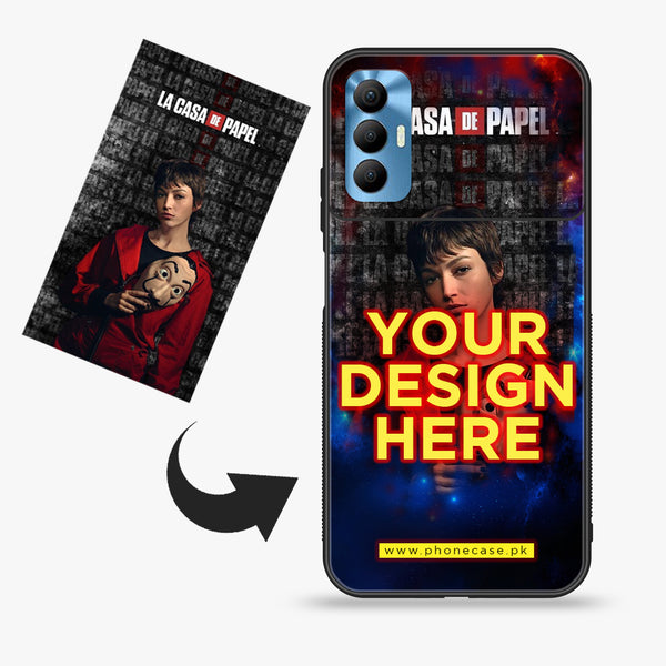 Tecno Spark 8 Pro - Customize your own - Premium Metal Printed soft Bumper shock Proof Case